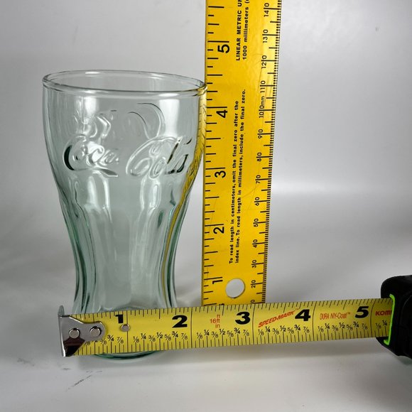 Vtg Coca Cola Coke Green Embossed Bell Shaped Juice Glasses Collectible Lot of 6 - Picture 13 of 14